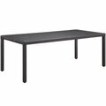 East End Imports Convene 82 in. Outdoor Patio Dining Table- Espresso EEI-1920-EXP